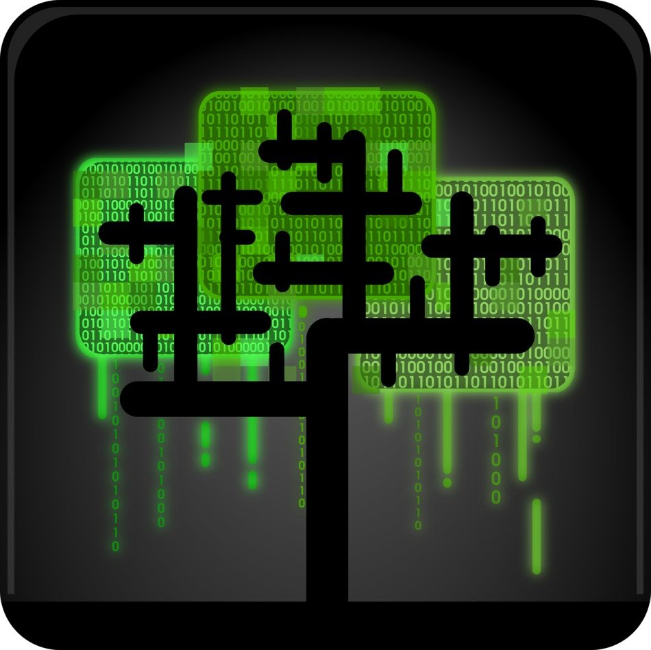 binary code in the form of a tree