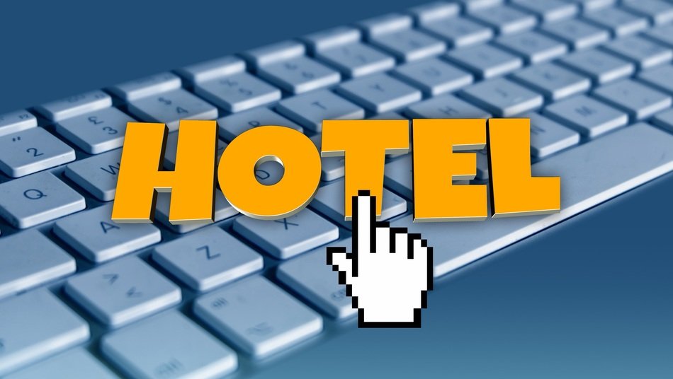 keyboard and hotel letter