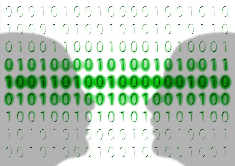 binary system and the shadow of the head