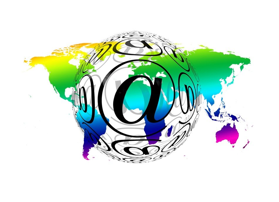 email symbol on the planet