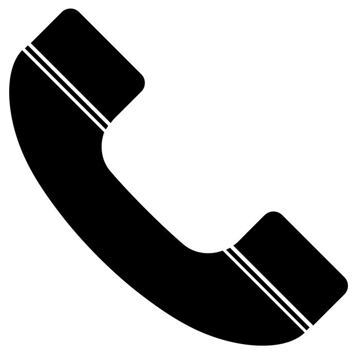 black telephone receiver as an illustration