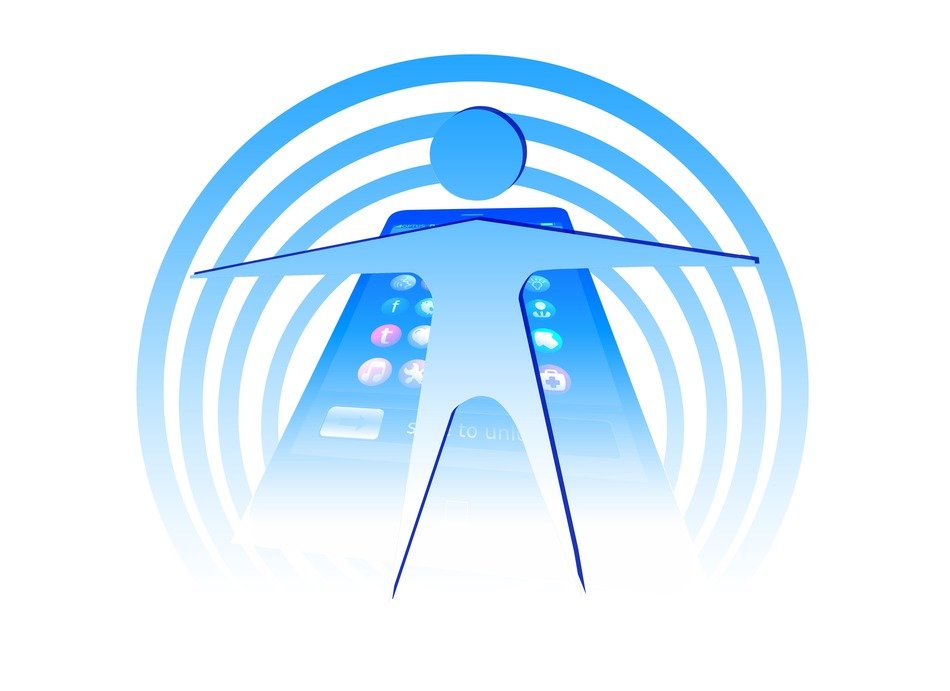 electromagnetic waves of a cell phone