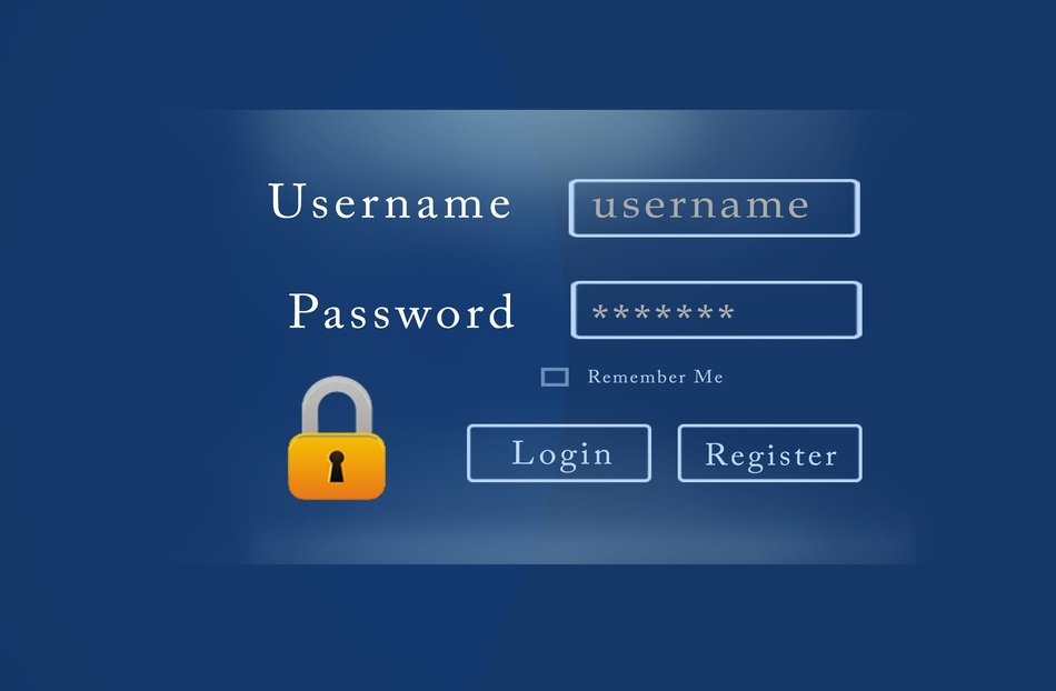 window for registering on the site