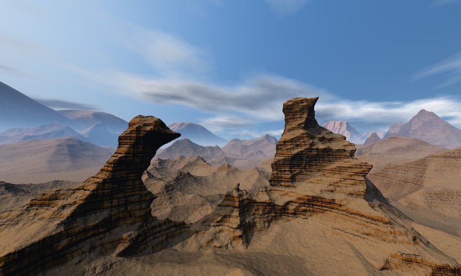 landscape in the mountains during the day