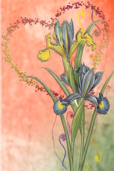 fantasy spring flowers