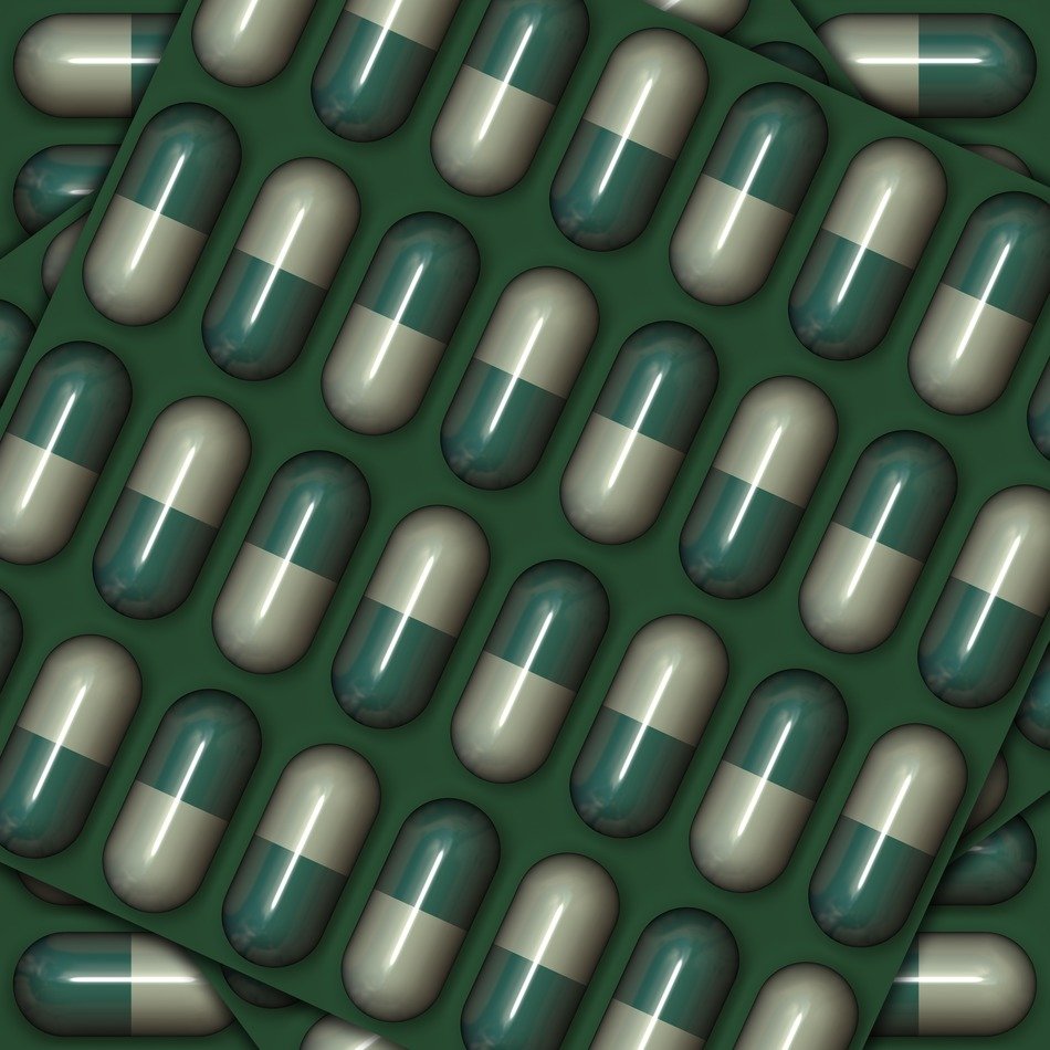 green white capsules