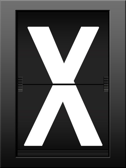 alphabet x drawing