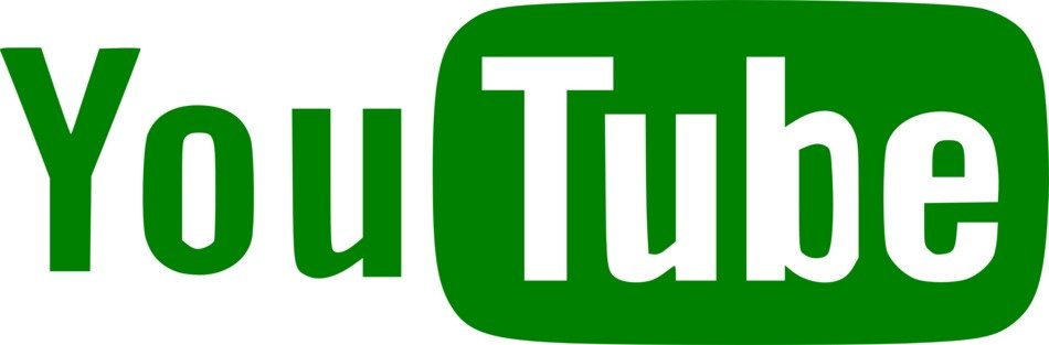 videohosting website logo in the green color