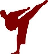 Karate Silhouette Clip Art N9