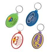 Oval Plastic Key Chains