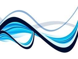 Light Blue Abstract drawing