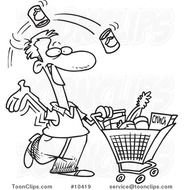 Cartoon Grocery Shopping N3