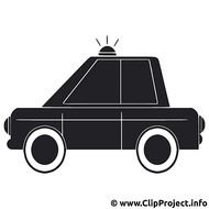 Bildtitel Polizei Auto Clipart SVG Graphics