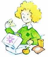 Clipart of I Have Lunch