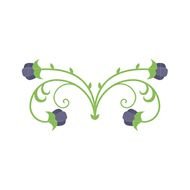 Home Plants And Nature Decorative Swirly Flowers 6 Clip Art
