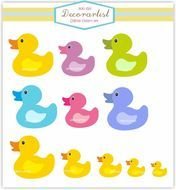 Cute Rubber Duck Clip Art N2