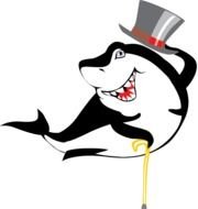 Cartoon Happy Shark N3