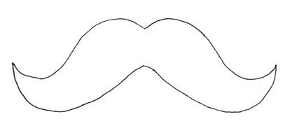 Mustache as a graphic illustration