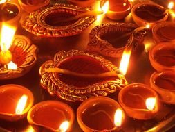 candles for diwali festival as picture for clipart