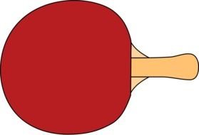 ping pong racket as picture for clipart