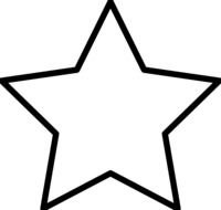 five point star, Coloring Page