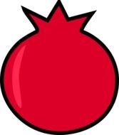 Pomegranate Clip Art N11