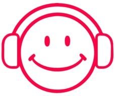 Cartoon With Headphones drawing