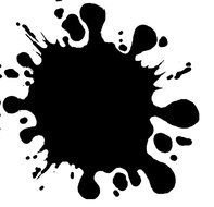 black blot as a picture for clipart