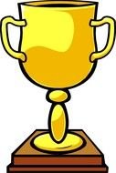 Trophy Clip Art drawing