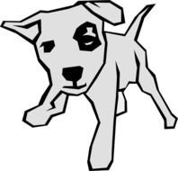 Easy Dog Drawing Clip Art