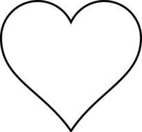 Black And White Heart Clip Art N31