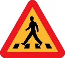 Pedestrian Crossing Sign Clip Art N13
