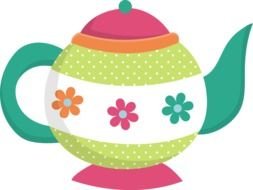 colors flowers Teapots drawing