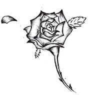 Rainbow Rose Tattoo