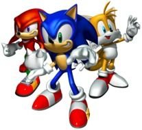 Sonic Heroes Team on a white background