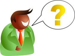 Questions as a picture for a clipart