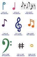 Clipart of All Music Notes