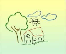 Real Estate Illustration as a clipart