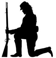 Civil War Soldiers Kneeling