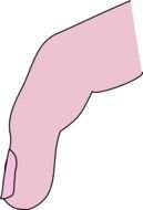 pink Finger drawing
