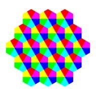 colorful Hexagon Shape, Clip Art