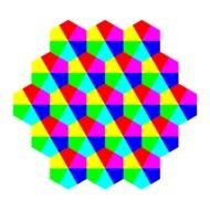 color Hexagon Shape drawing