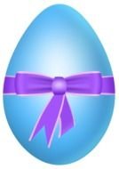 clipart of the Purple Easter Egg