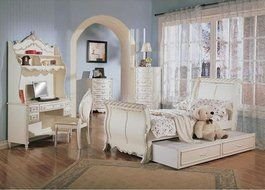 Clipart of Girls White Bedroom Furniture Sets