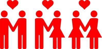 Clipart of Gay Love Equals