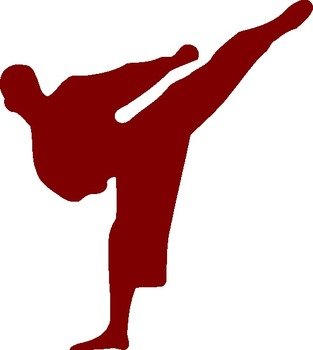 Karate Silhouette Clip Art N9