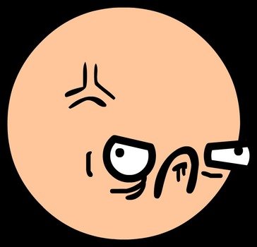 İllustration of Angry Face