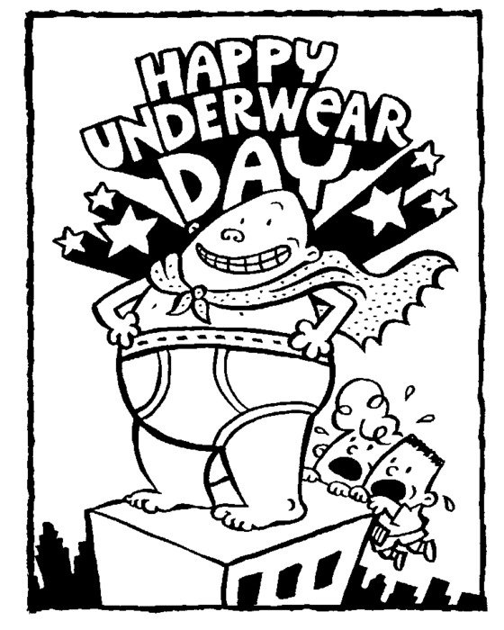 Captain Underpants Coloring Pages drawing