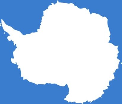 Antarctica Flag Map