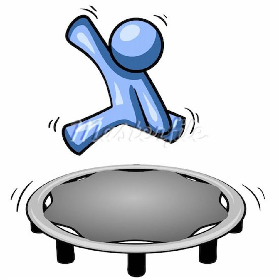 Jumping On Trampoline Clip Art N18